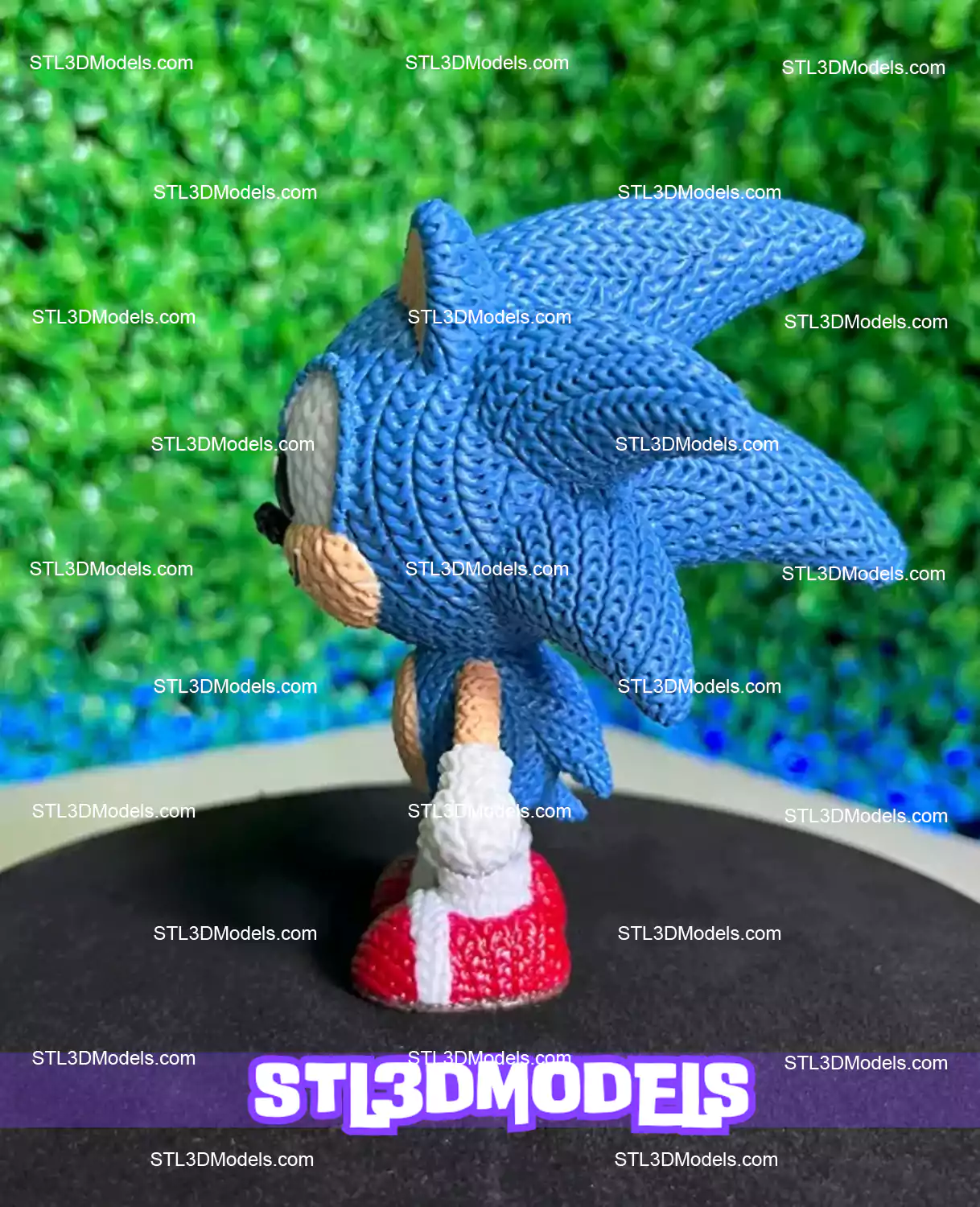 Knitted Sonic STL & 3MF 3D Model Knitted Sonic STL & 3MF 3D Model