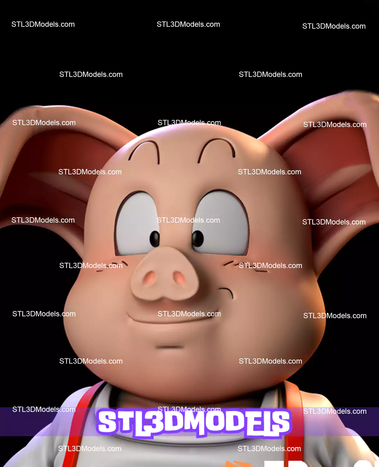 Oolong Dragon Ball STL 3D Model Oolong Dragon Ball STL 3D Model