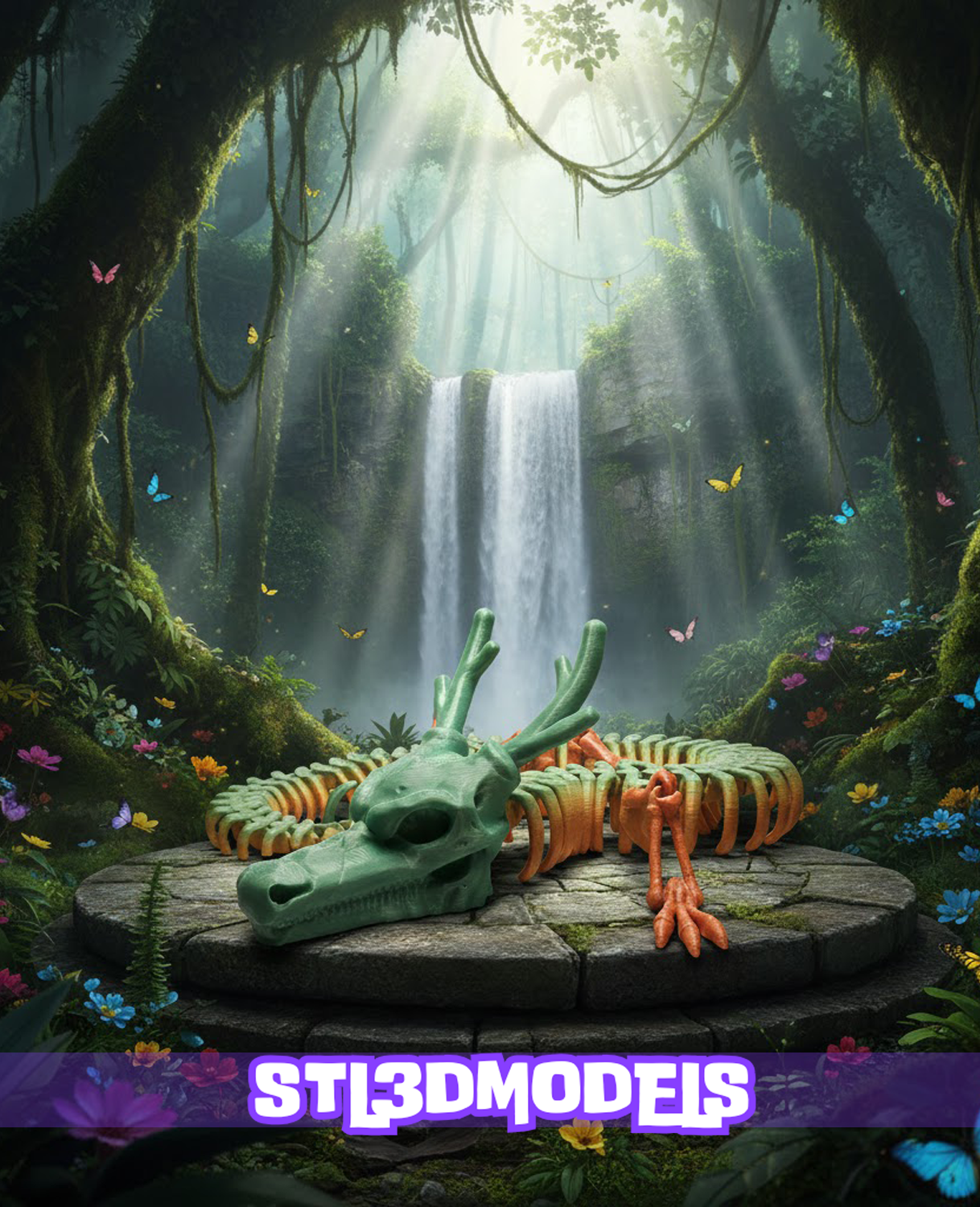 70 Flexi Dragon STL & 3MF 3D Model Pack 70 Flexi Dragon STL & 3MF 3D Model Pack