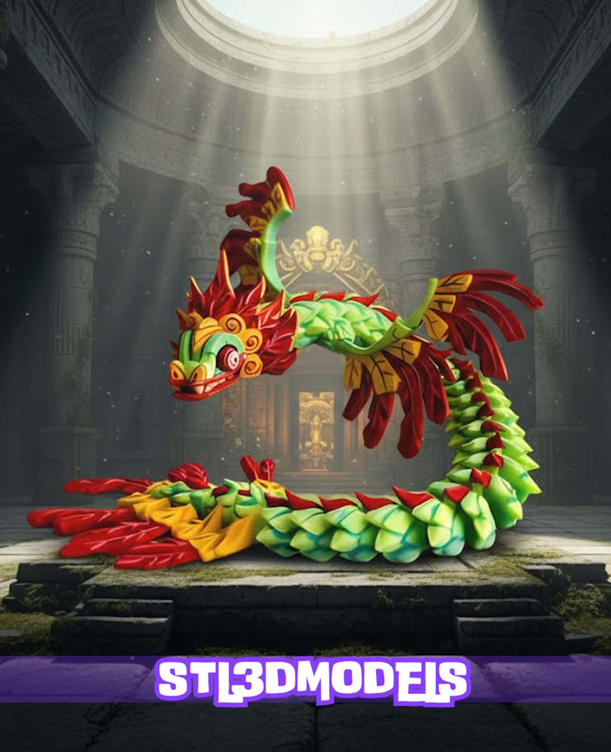 70 Flexi Dragon STL & 3MF 3D Model Pack